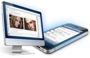 123FlashChat su computer e smartphone